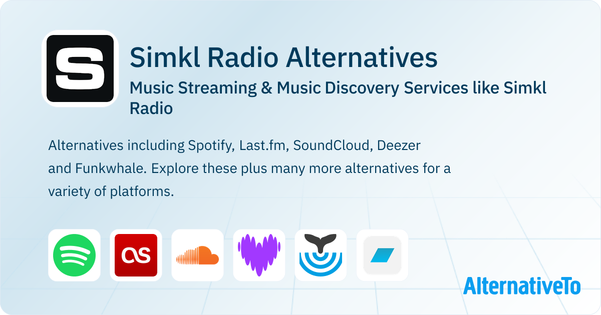 Simkl Radio Alternatives: Top 12 Music Streaming Services | AlternativeTo