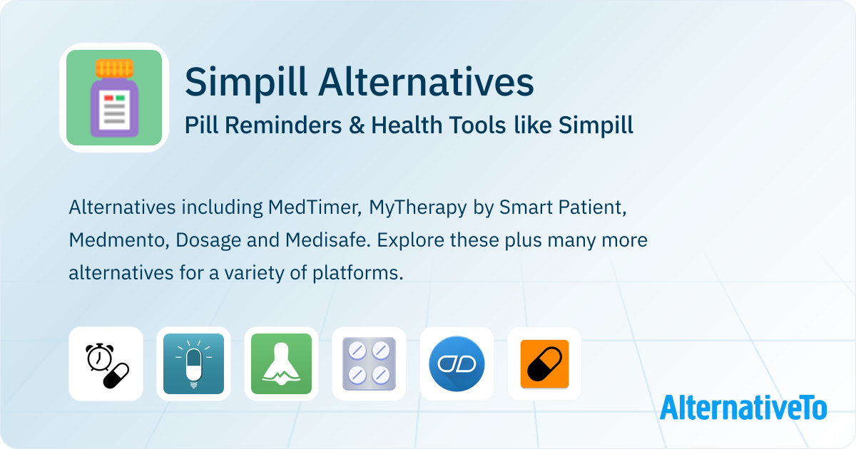 Simpill Simpill Alternatives: Top 12 Pill Reminders & Health Tools | AlternativeTo