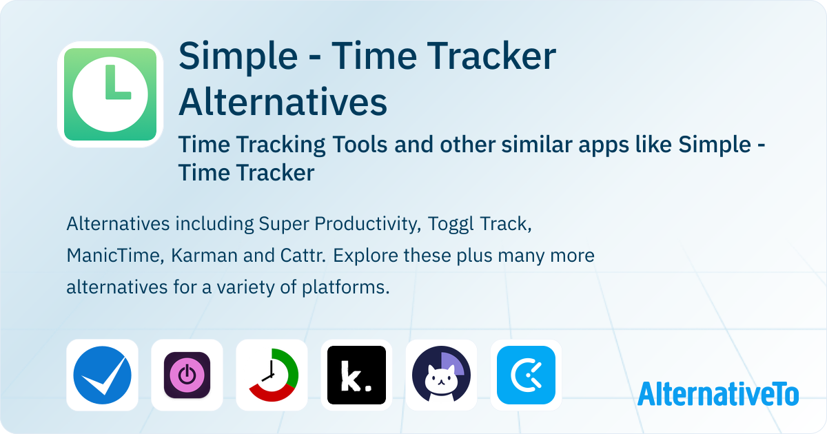 Simple - Time Tracker Alternatives: Top 12 Time Tracking Tools ...
