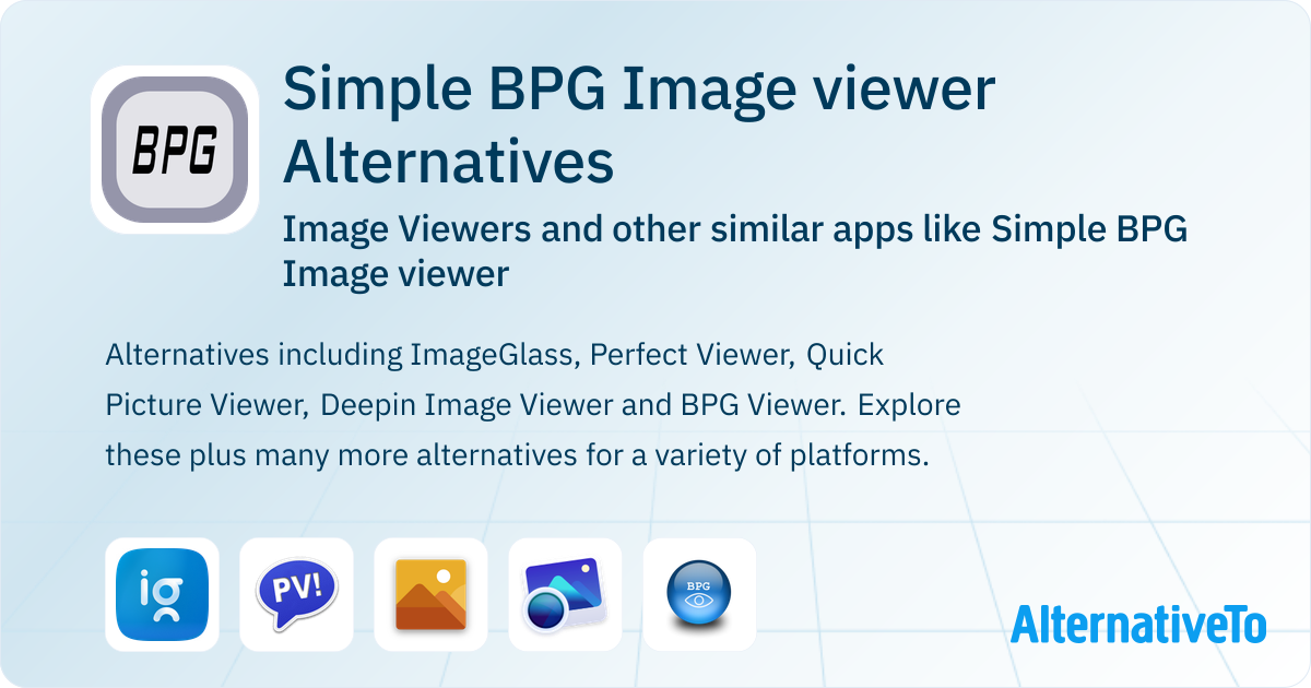 Pg Viewer Simple BPG Image viewer Alternatives: Top 5 Image Viewers & Similar ...