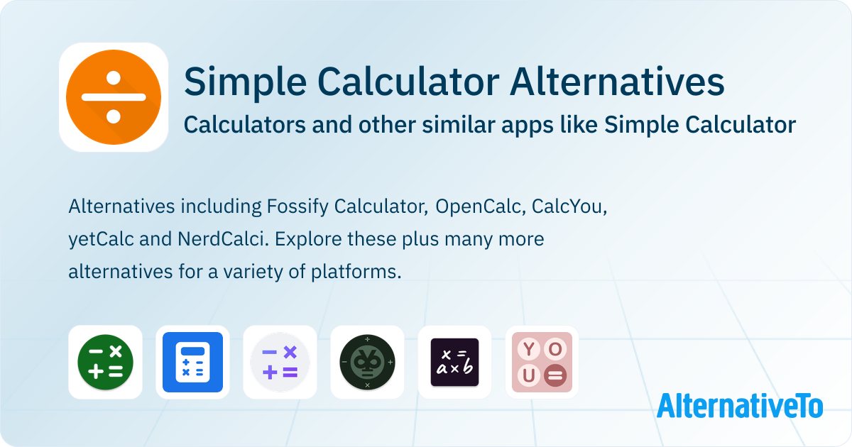 Simple Calculator Alternatives: Top 12 Calculators & Similar Apps ...