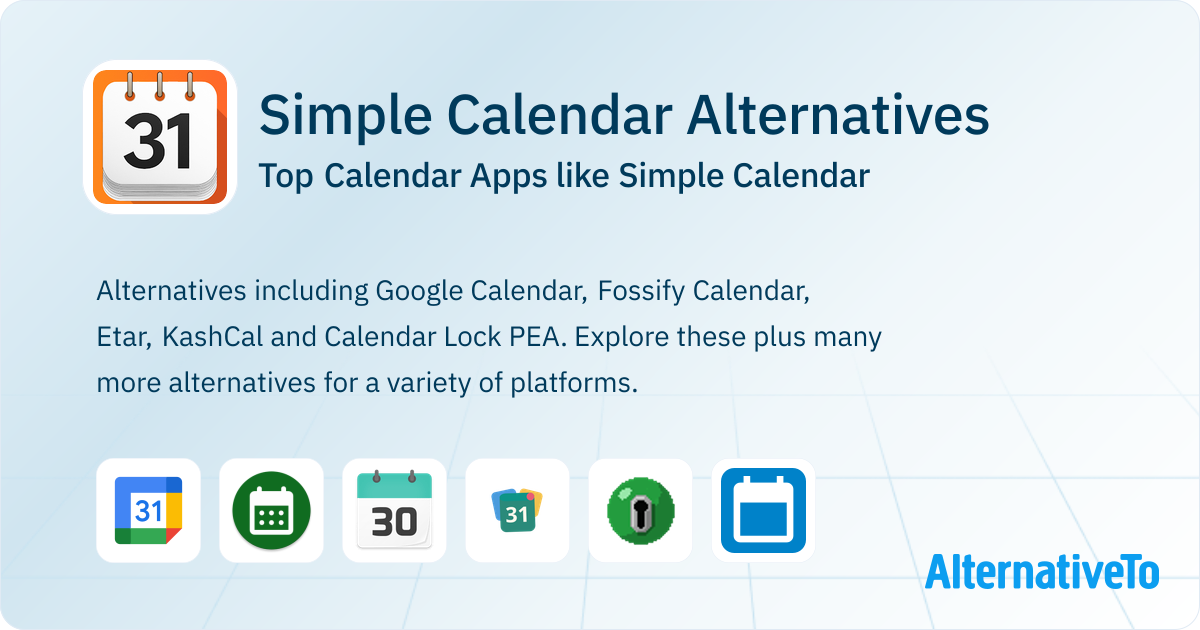 Simple Celender Great Simple Calendar Alternatives: Top Calendar Apps in 2026 ...
