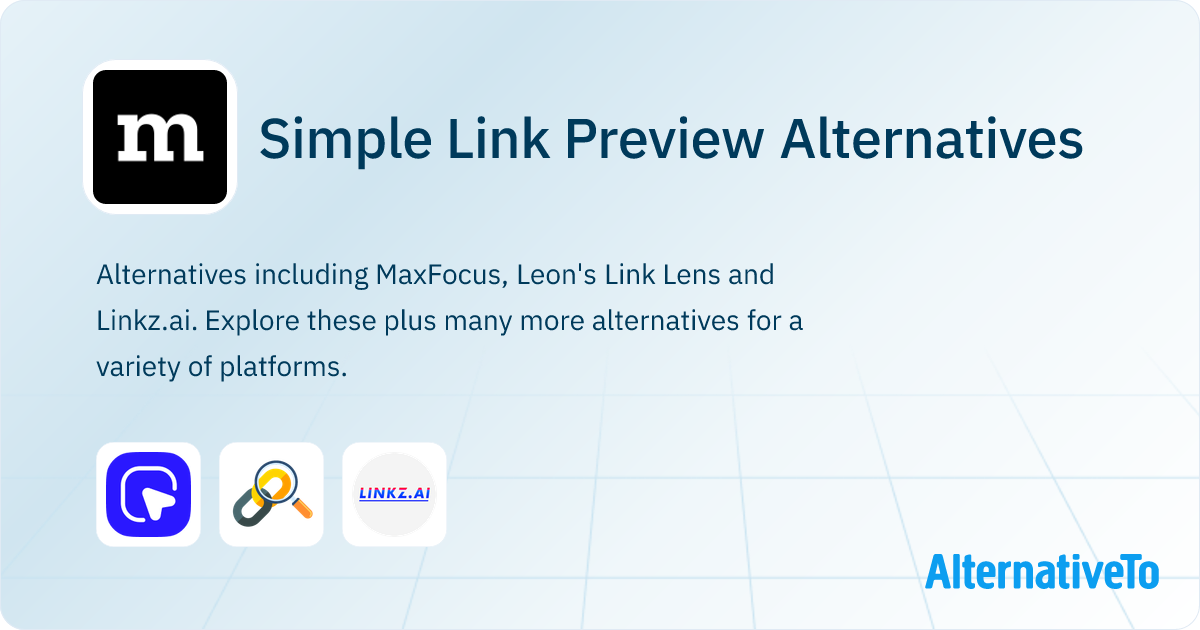 Simple Link Preview Alternatives - Explore Similar Apps | AlternativeTo
