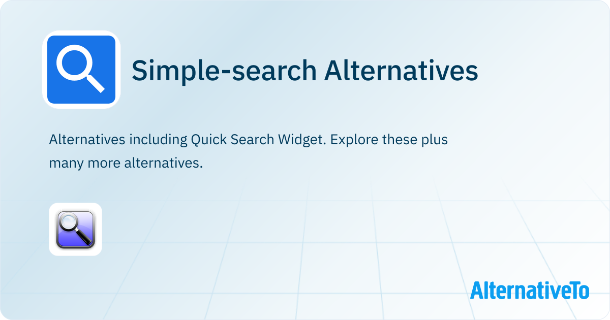 Simple-search Alternatives - Explore Similar Apps | AlternativeTo