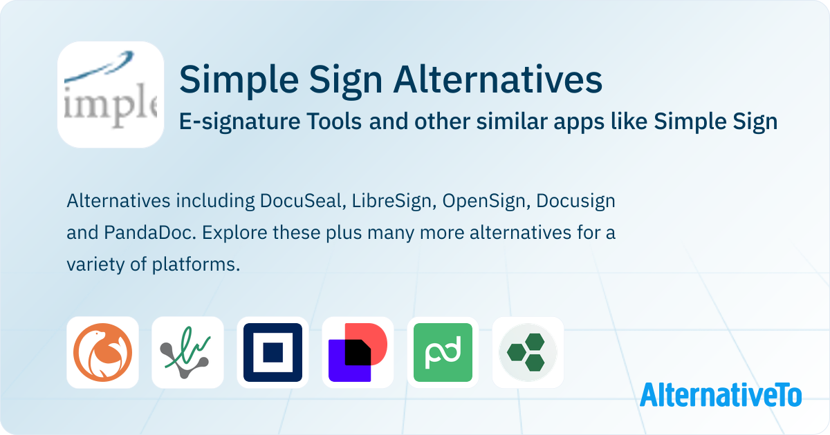 Simple Sign Alternatives: E-signature Tools & Similar Websites - Page 2 ...