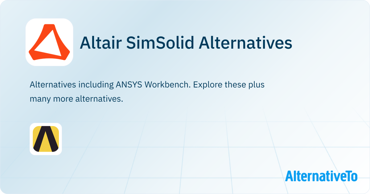 Altiar Simsolid Logo Altair SimSolid Alternatives - Explore Similar Apps & Services ...