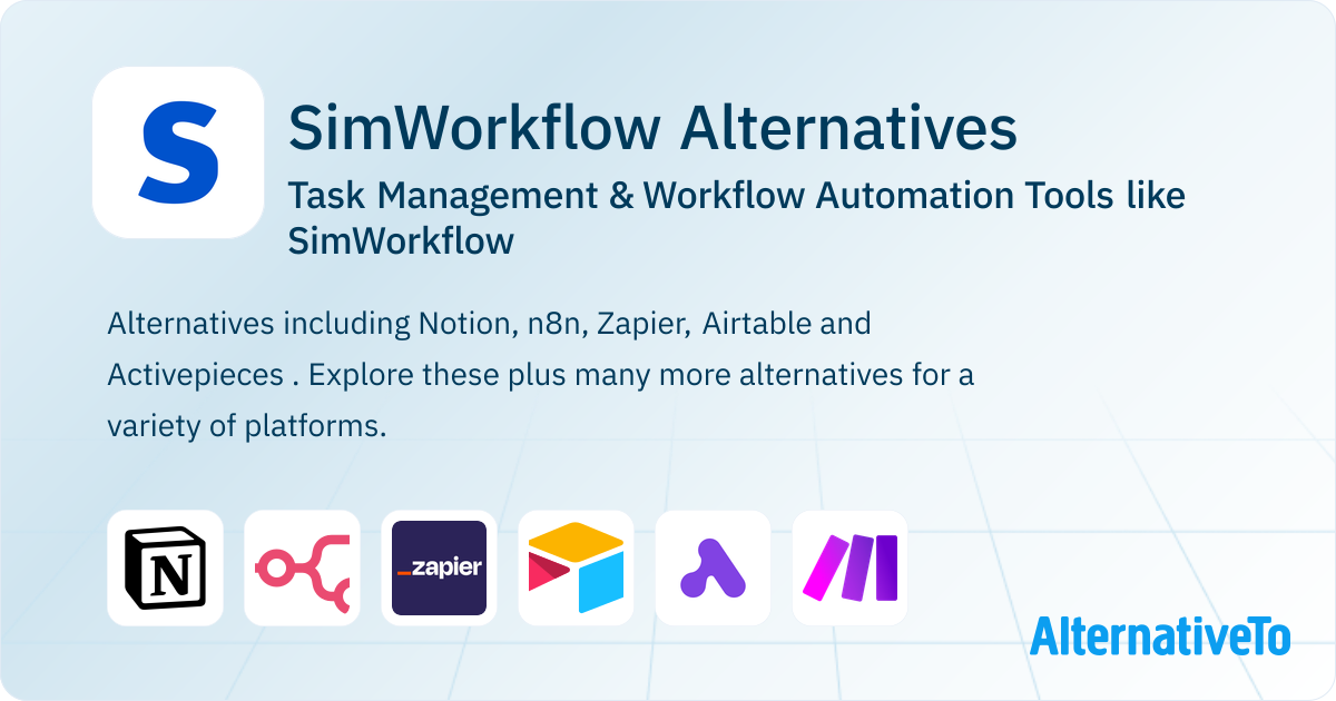 Arternative Rework Flow SimWorkflow Alternatives: Top 11 Task Management Tools | AlternativeTo
