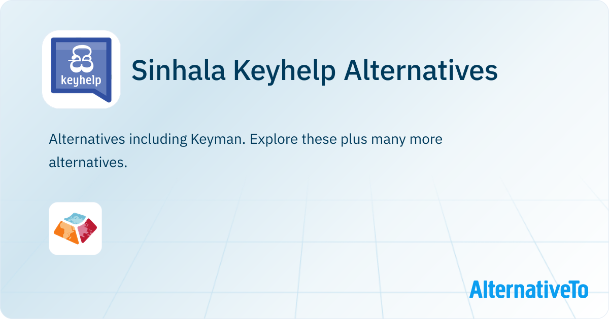 Sinhala Keyhelp Alternatives - Explore Similar Software | AlternativeTo