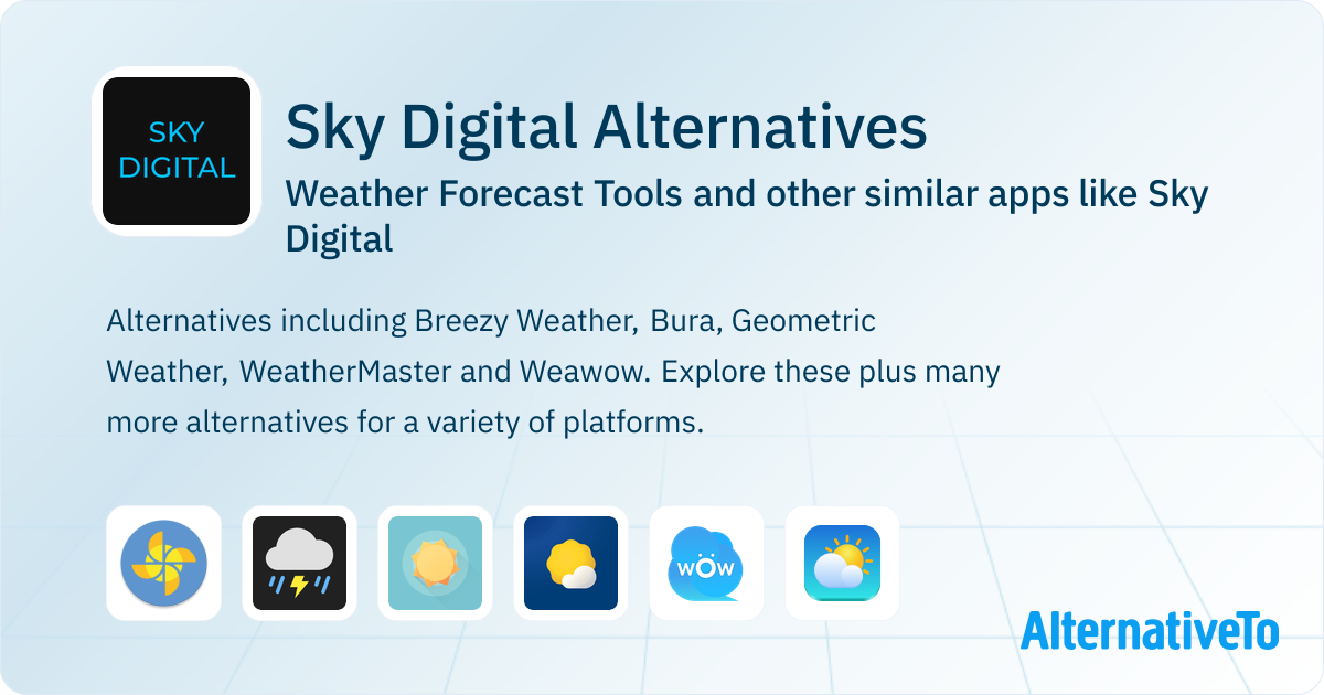 Sky Digital Alternatives: Top 12 Weather Forecast Tools & Similar Apps ...