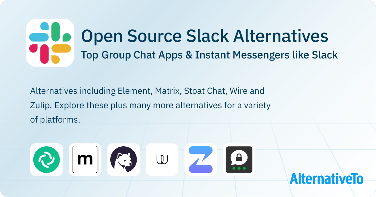Open Source Slack Alternatives: Top 12 Group Chat Apps | AlternativeTo