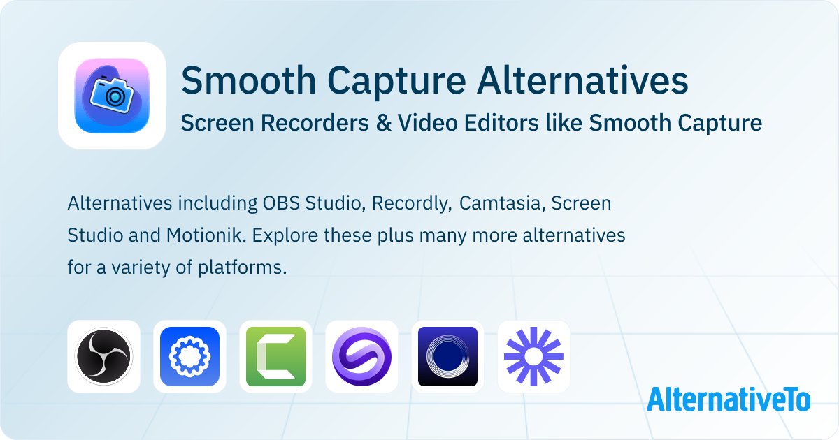 Smooth Capture Alternatives: Top 12 Screen Recorders | AlternativeTo