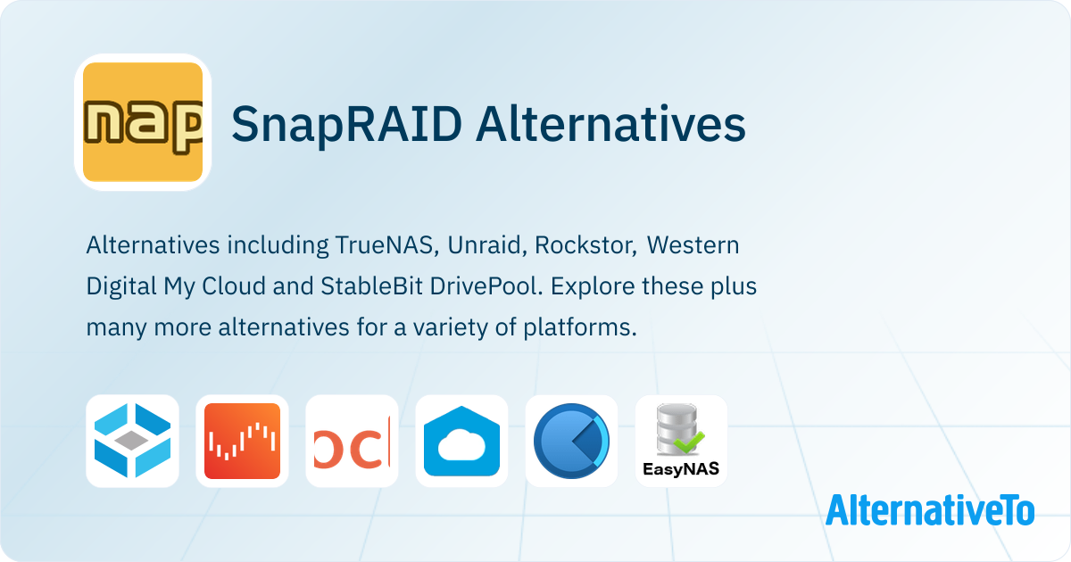 Snapraid SnapRAID Alternatives - Explore Similar Software | AlternativeTo