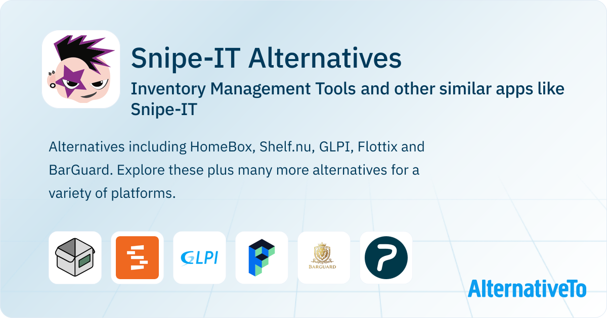 SnipeIT Alternatives Top 12 Inventory Management Tools & Similar Apps