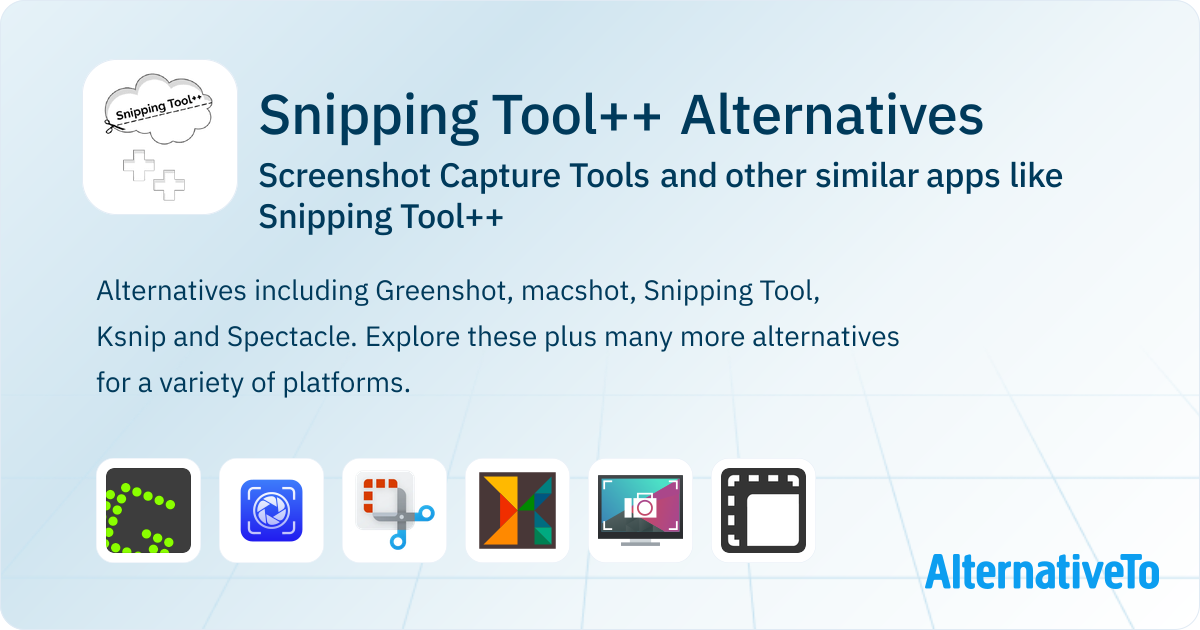 Snipping Tool++ Alternatives: Top 22 Screenshot Capture Tools & Similar ...