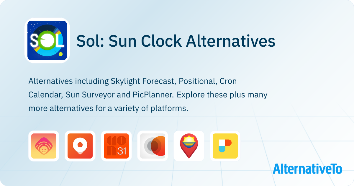 Sol Time Sol: Sun Clock Alternatives - Explore Similar Apps | AlternativeTo