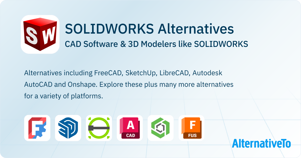 Best SOLIDWORKS Alternatives: Top CAD Software & 3D Modelers in 2026 ...