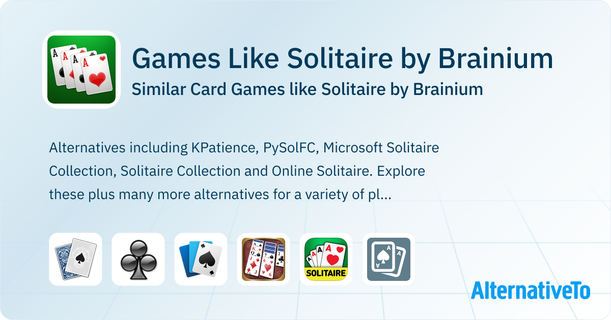 Games Like Solitaire by Brainium Similar Card Games AlternativeTo