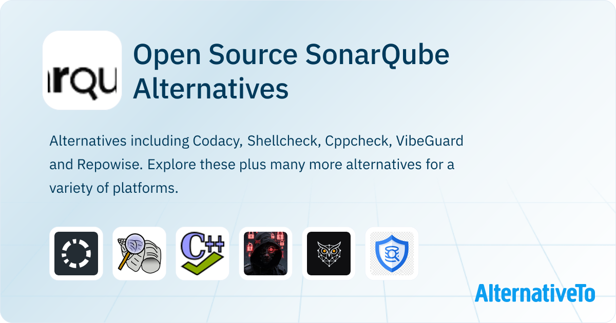 Open Source SonarQube Alternatives | AlternativeTo