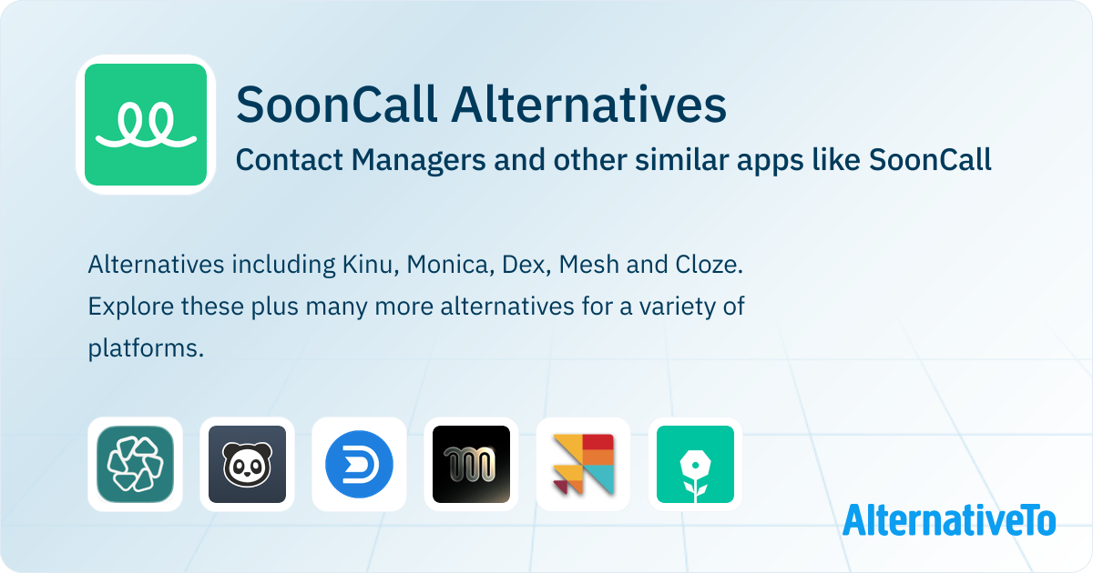 SoonCall friendship tracker Alternatives - Explore Similar Apps ...