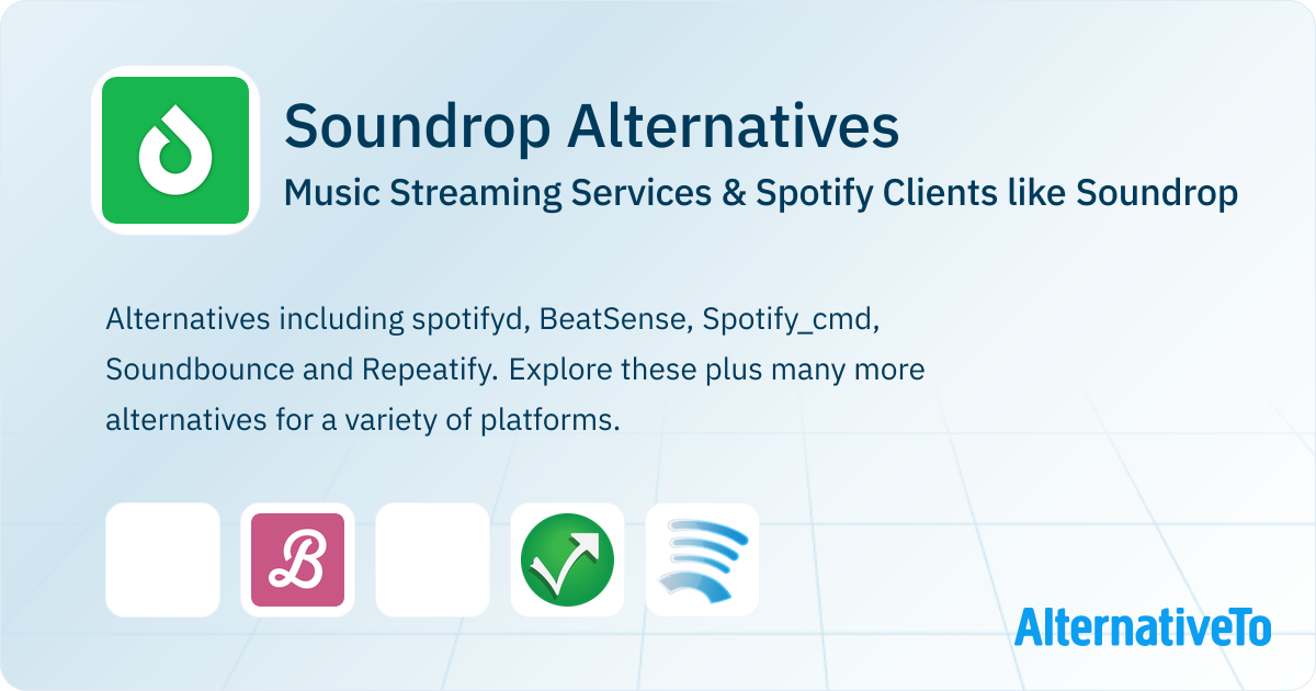 Soundrop Soundrop Alternatives: Top 5 Music Streaming Services | AlternativeTo