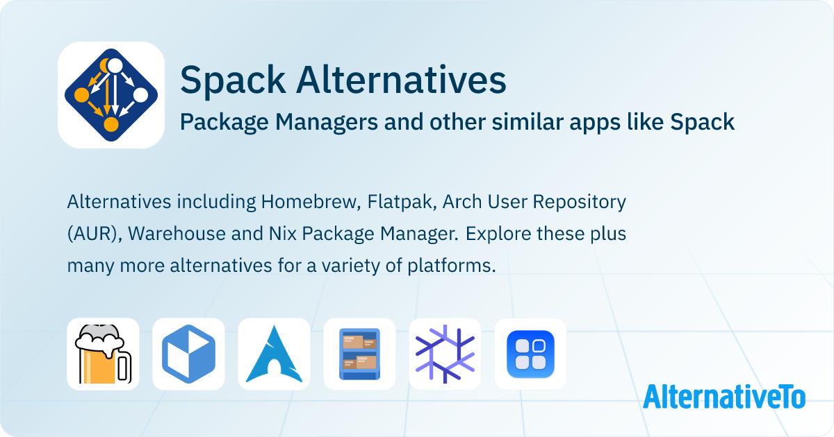 Spack Alternatives: Top 17 Package Managers & Similar Apps | AlternativeTo
