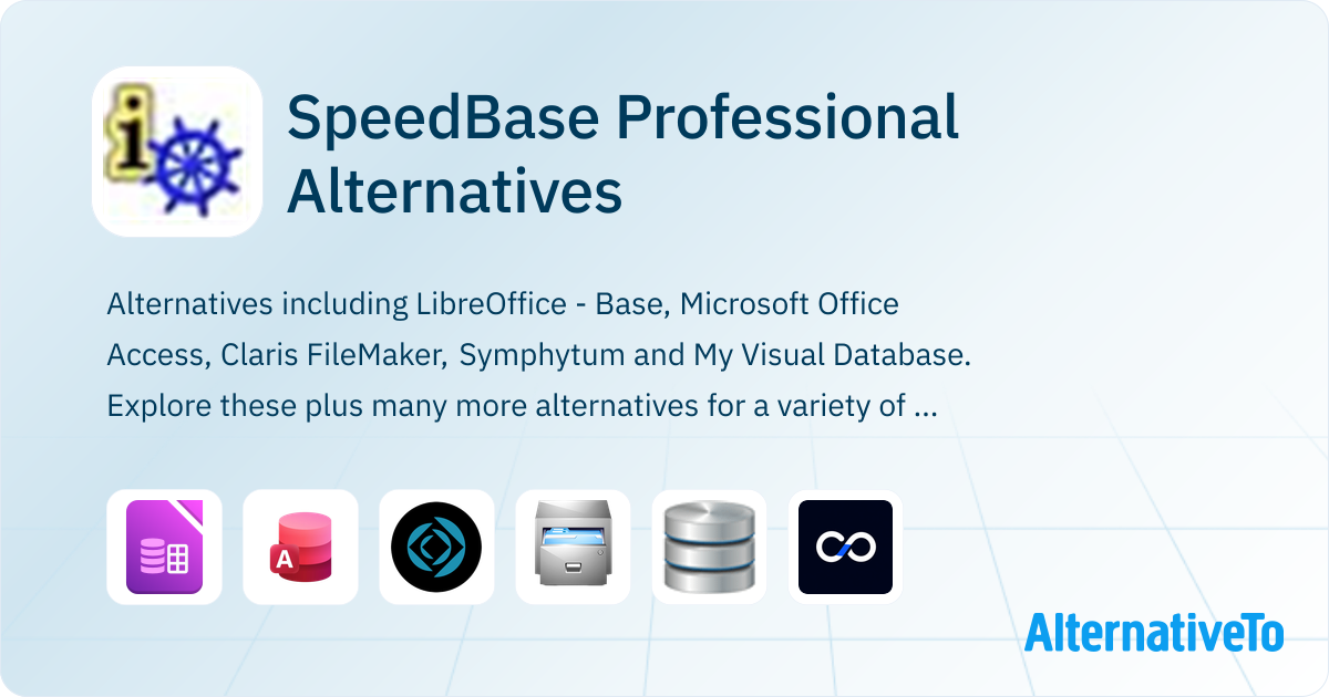 SpeedBase Professional Alternatives - Explore Similar Software ...