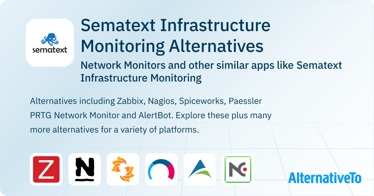 Sematext Infrastructure Monitoring Alternatives: Top 12 Network ...