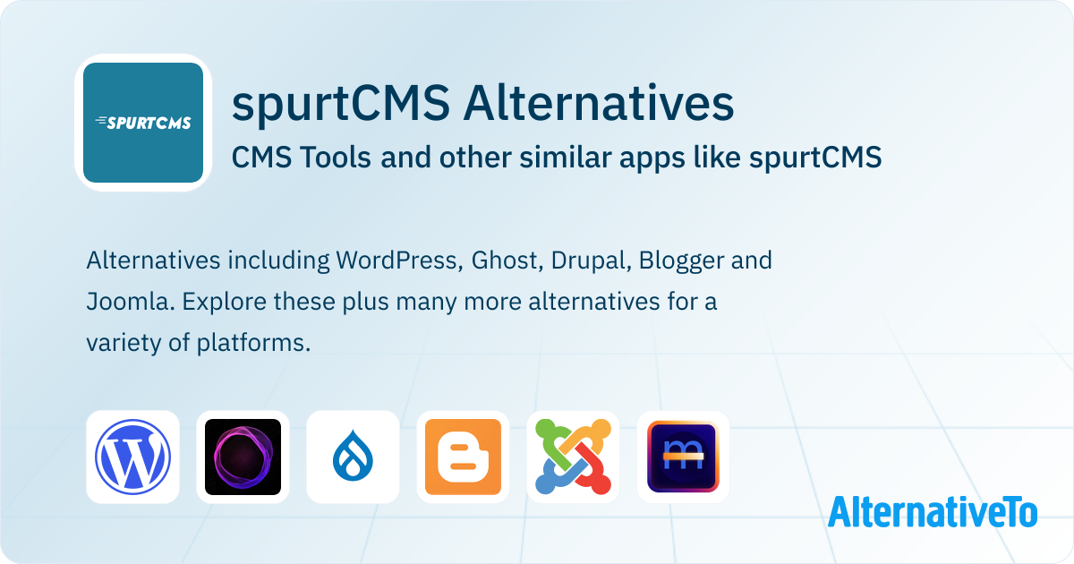 spurtCMS Alternatives: Top 12 CMS Tools & Similar Apps | AlternativeTo