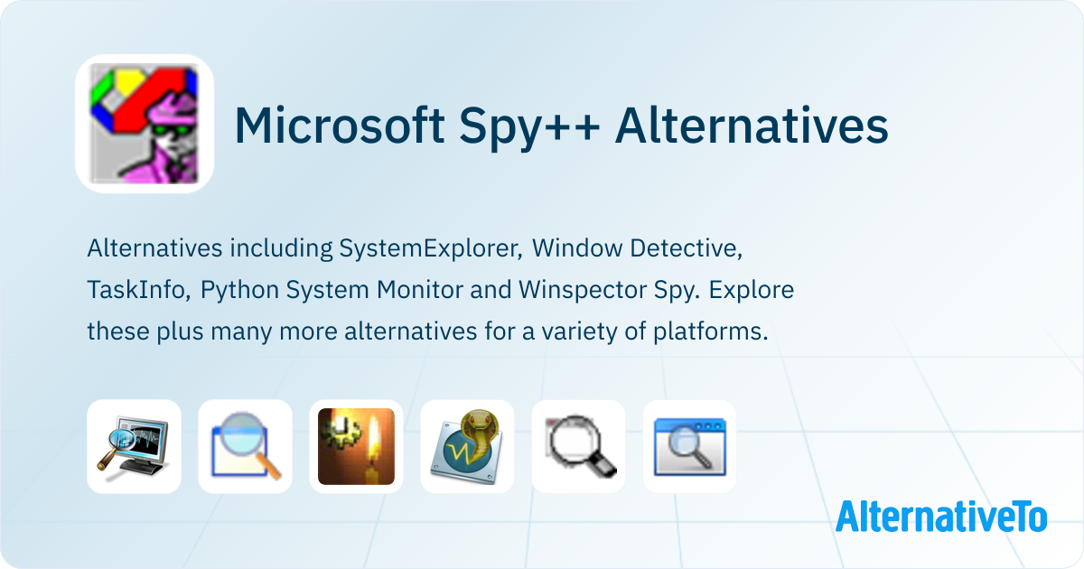 Microsoft Spy++ Alternatives - Explore Similar Software | AlternativeTo