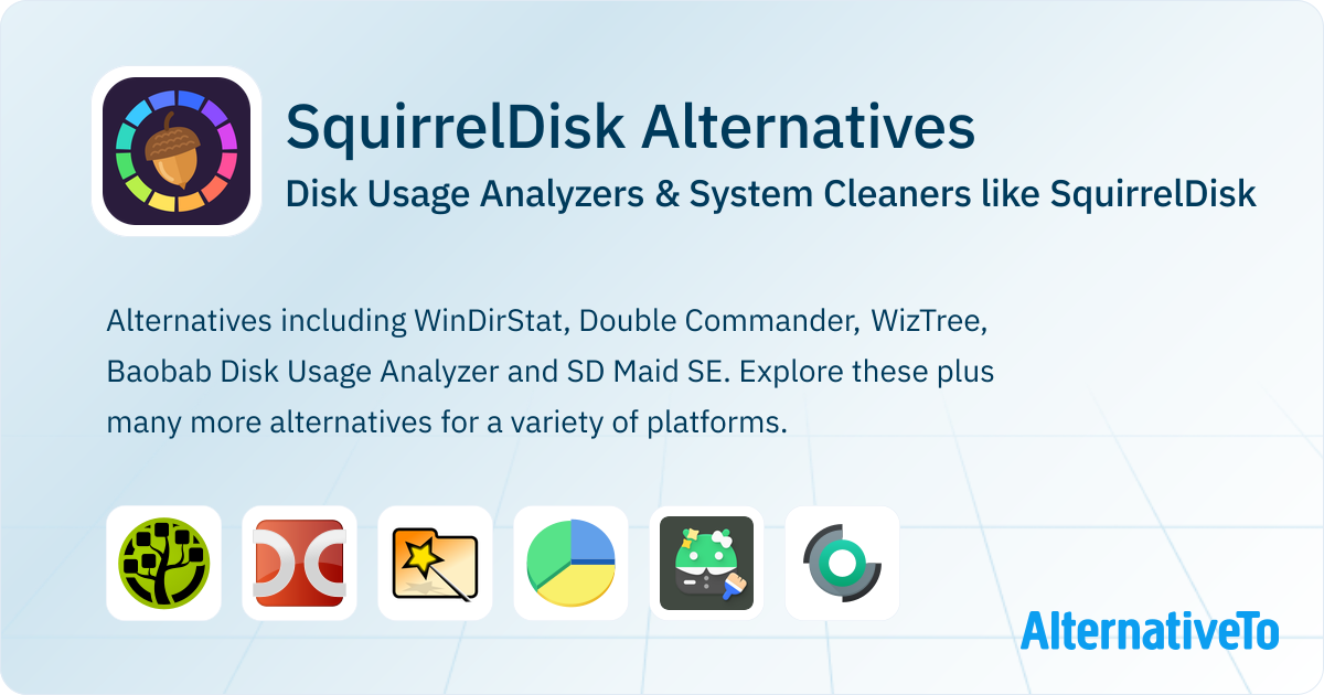 SquirrelDisk Alternatives: Top 12 Disk Usage Analyzers | AlternativeTo
