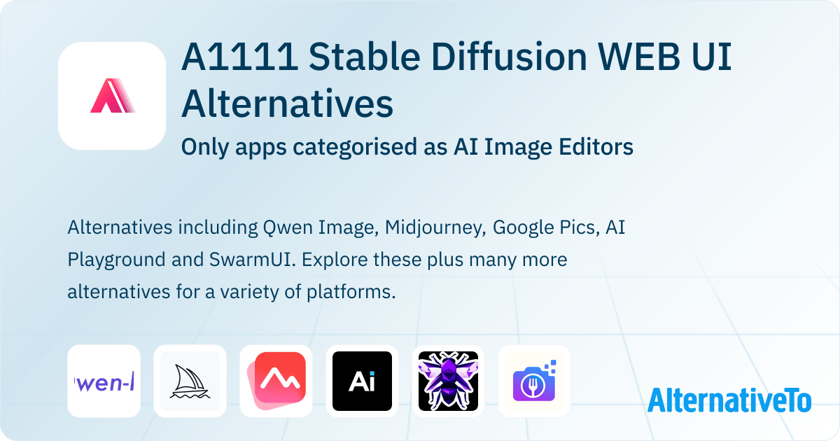 A1111 Stable Diffusion WEB UI Alternatives: Top 8 AI Image Editors ...