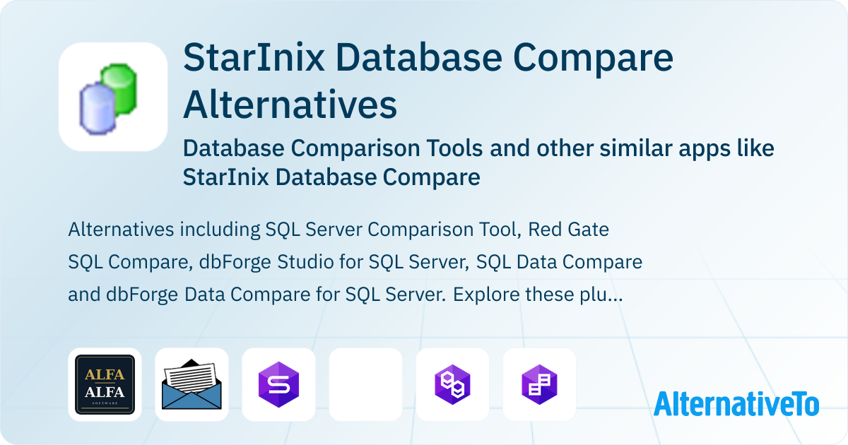 Dbdiff StarInix Database Compare Alternatives: Top 19 Database Comparison ...