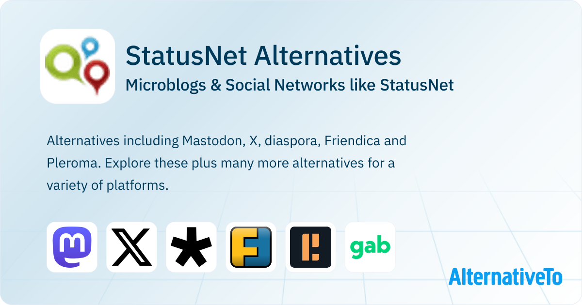 StatusNet Alternatives: Top 17 Microblogs & Social Networks | AlternativeTo