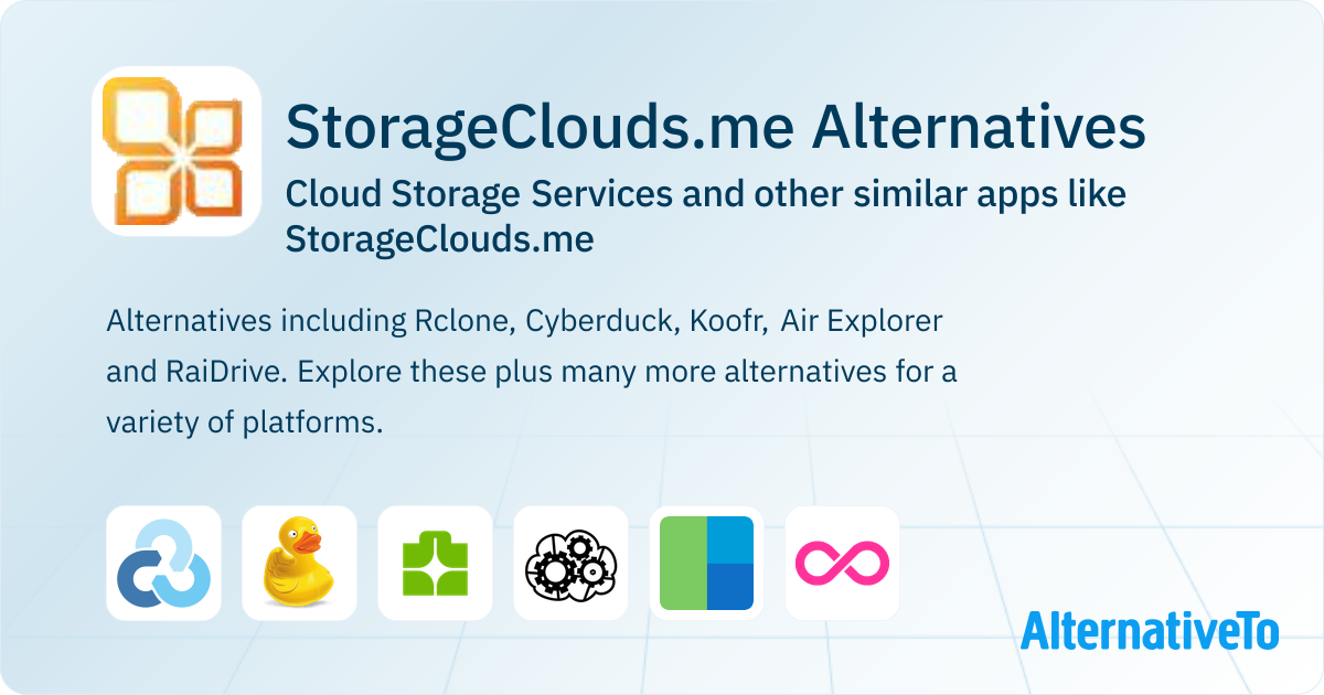 StorageClouds.me Alternatives: Top 12 Cloud Storage Services & Similar ...