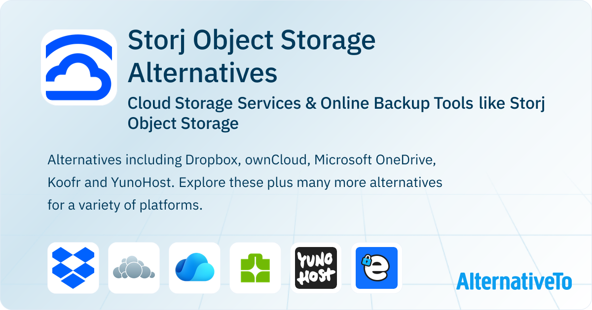 Storj Object Storage Alternatives: Top 12 Cloud Storage Services ...