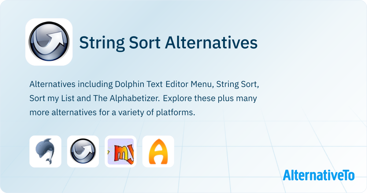 String Sort Alternatives - Explore Similar Software | AlternativeTo