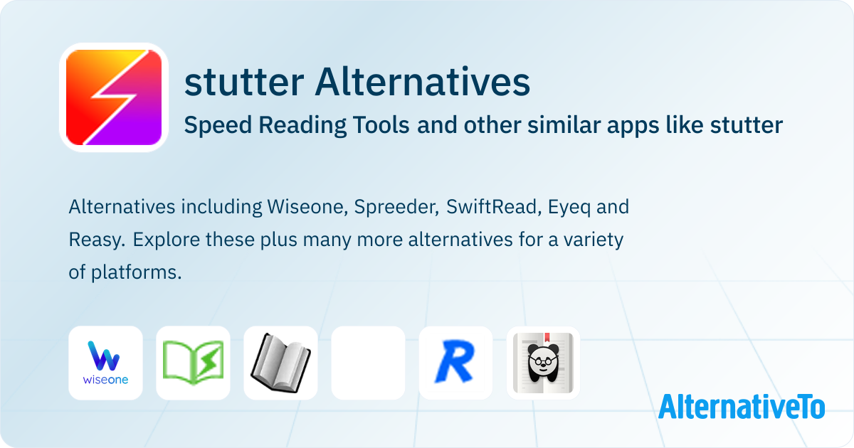 stutter Alternatives: Top 12 Speed Reading Tools & Similar Apps ...