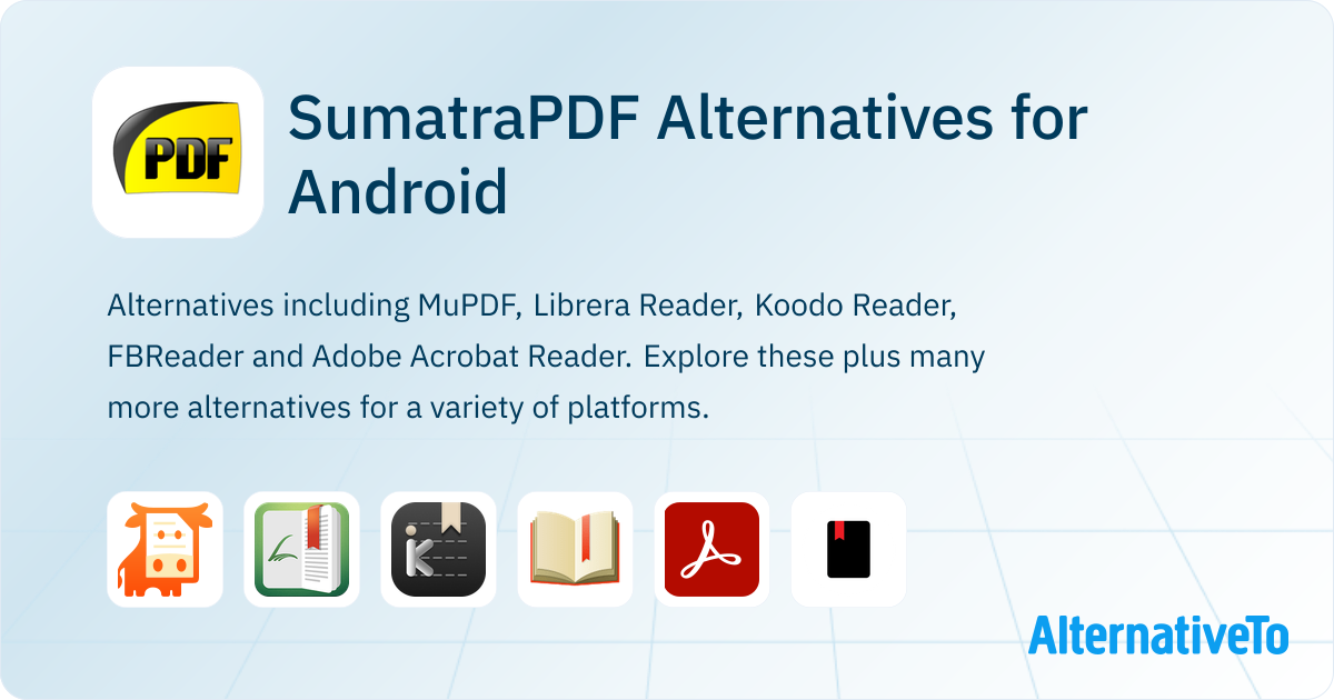 SumatraPDF Alternatives for Android: Top 12 PDF & Ebook Readers ...