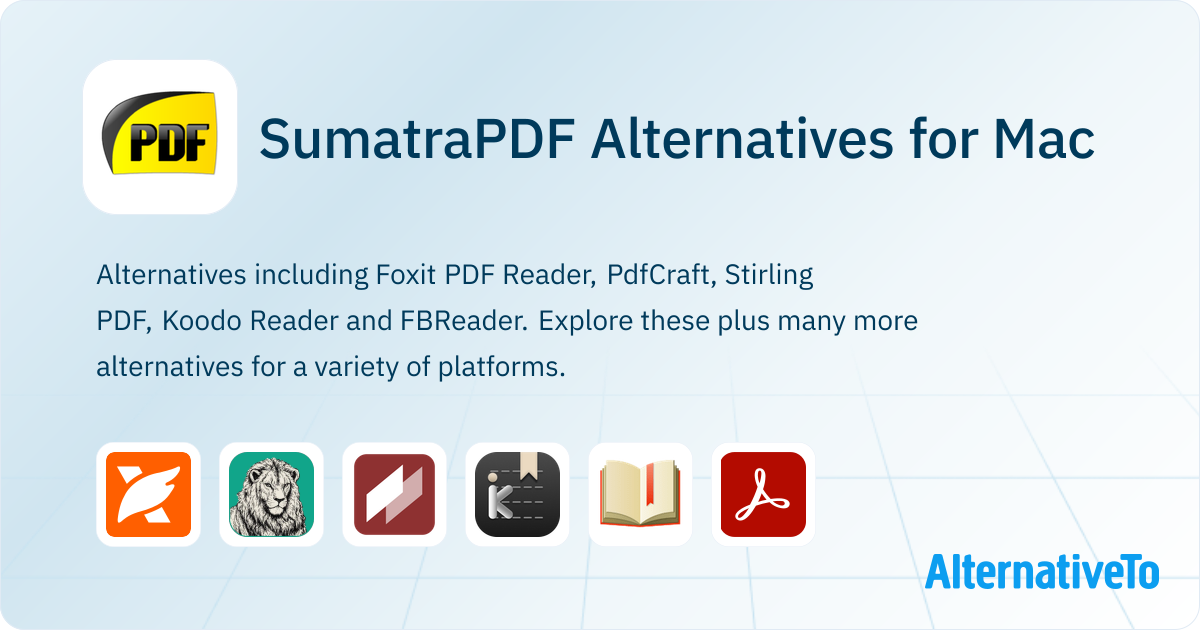 SumatraPDF Alternatives for Mac: Top 12 PDF & Ebook Readers | AlternativeTo