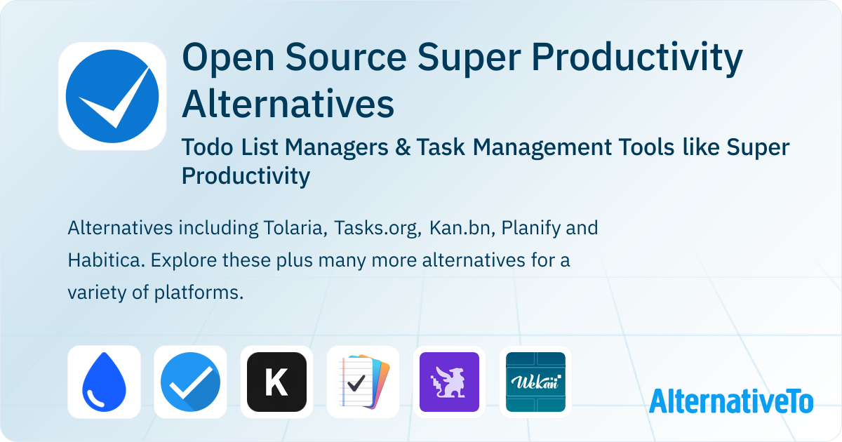 Open Source Super Productivity Alternatives: Top 12 Todo List Managers ...