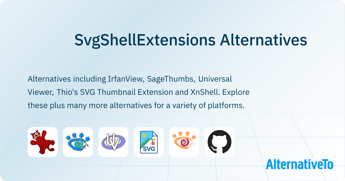 SvgShellExtensions Alternatives - Explore Similar Software | AlternativeTo