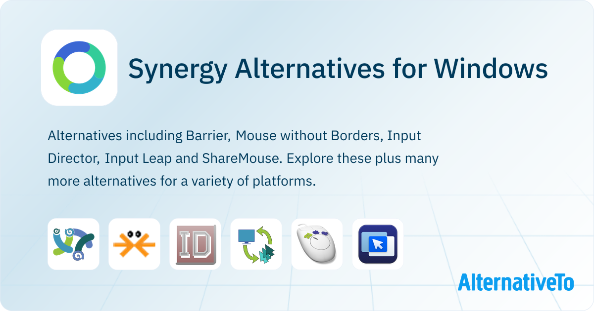 Synergy Alternatives for Windows: Top 19 Mouse Sharing Utilities ...