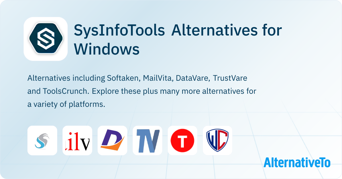 SysInfoTools Alternatives for Windows: Top 8 Email Backup Tools ...