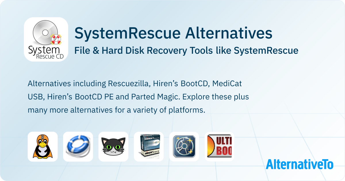 SystemRescue Alternatives: Top 12 File Recovery Tools | AlternativeTo