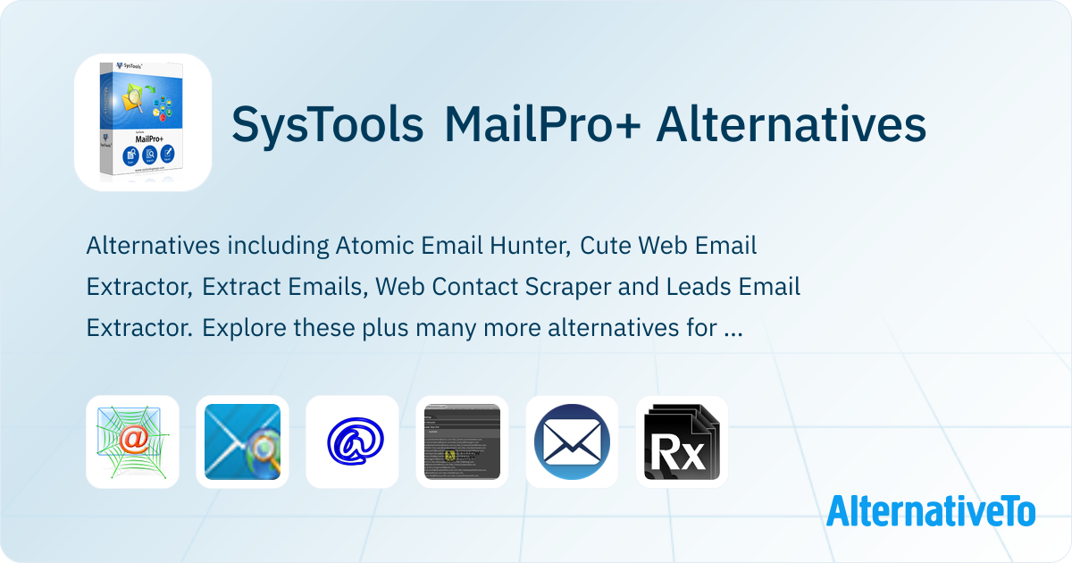 SysTools MailPro+ Alternatives - Explore Similar Software | AlternativeTo