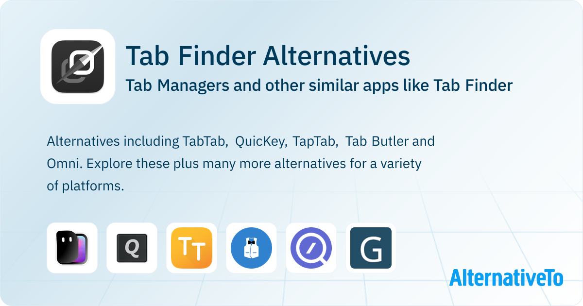 Topde Tab Tab Finder Alternatives: Top 8 Tab Managers & Similar Apps | AlternativeTo