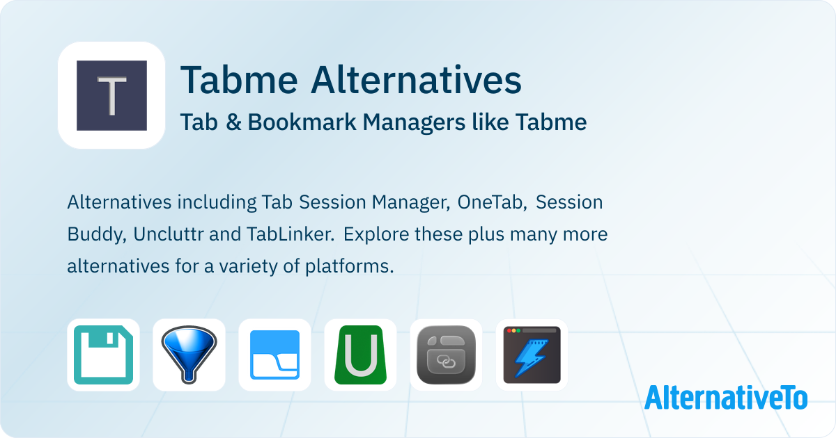 Tabme Alternatives: Top 12 Tab & Bookmark Managers | AlternativeTo