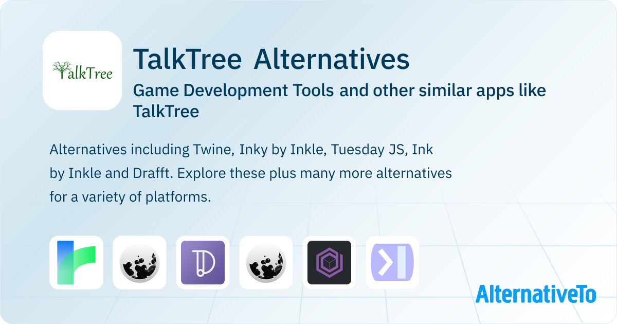 TalkTree Alternatives: Top 13 Game Development Tools & Similar Apps ...