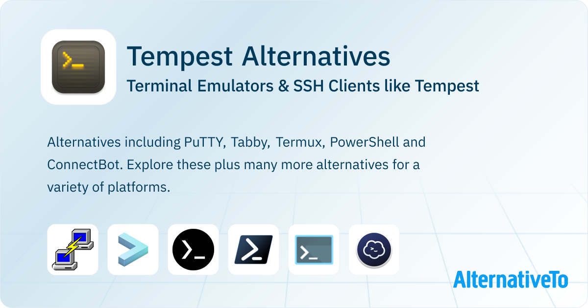 Tempest Alternatives: Top 12 Terminal Emulators & SSH Clients ...