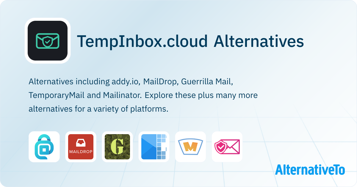 Tempnet Alternatives TempInbox.cloud Alternatives - Explore Similar Sites & Apps | AlternativeTo